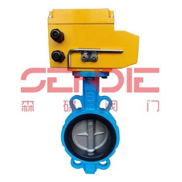 软密封电动对夹蝶阀